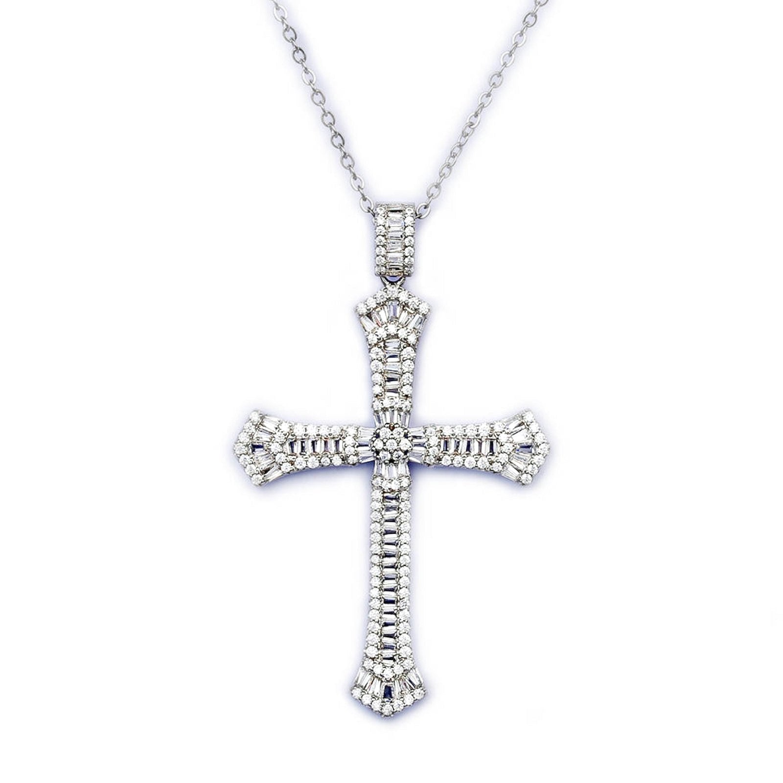 Sterling Silver Amaya Cross Necklace