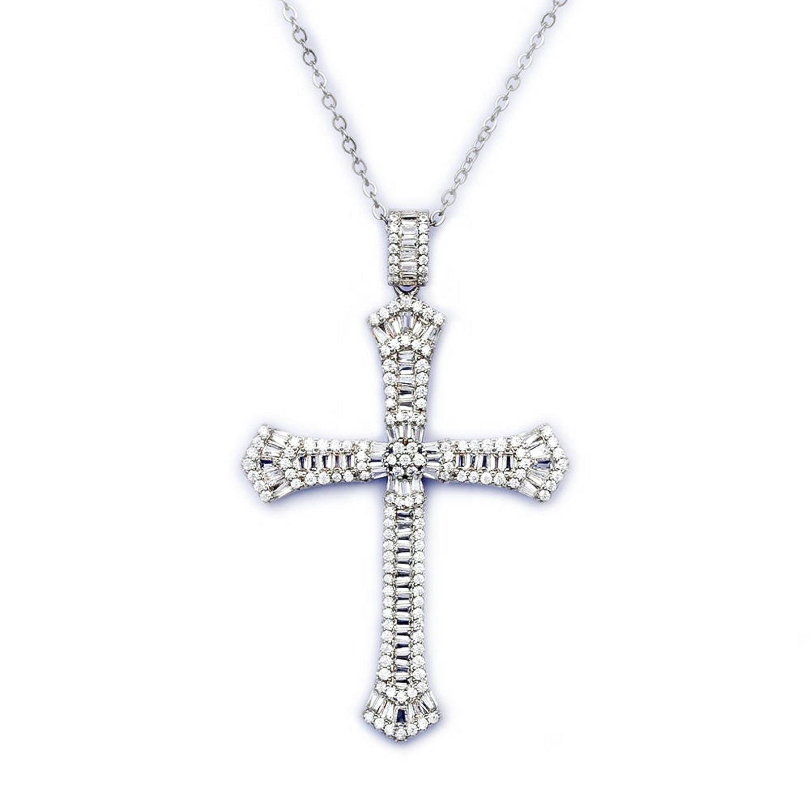 Sterling Silver Amaya Cross Necklace