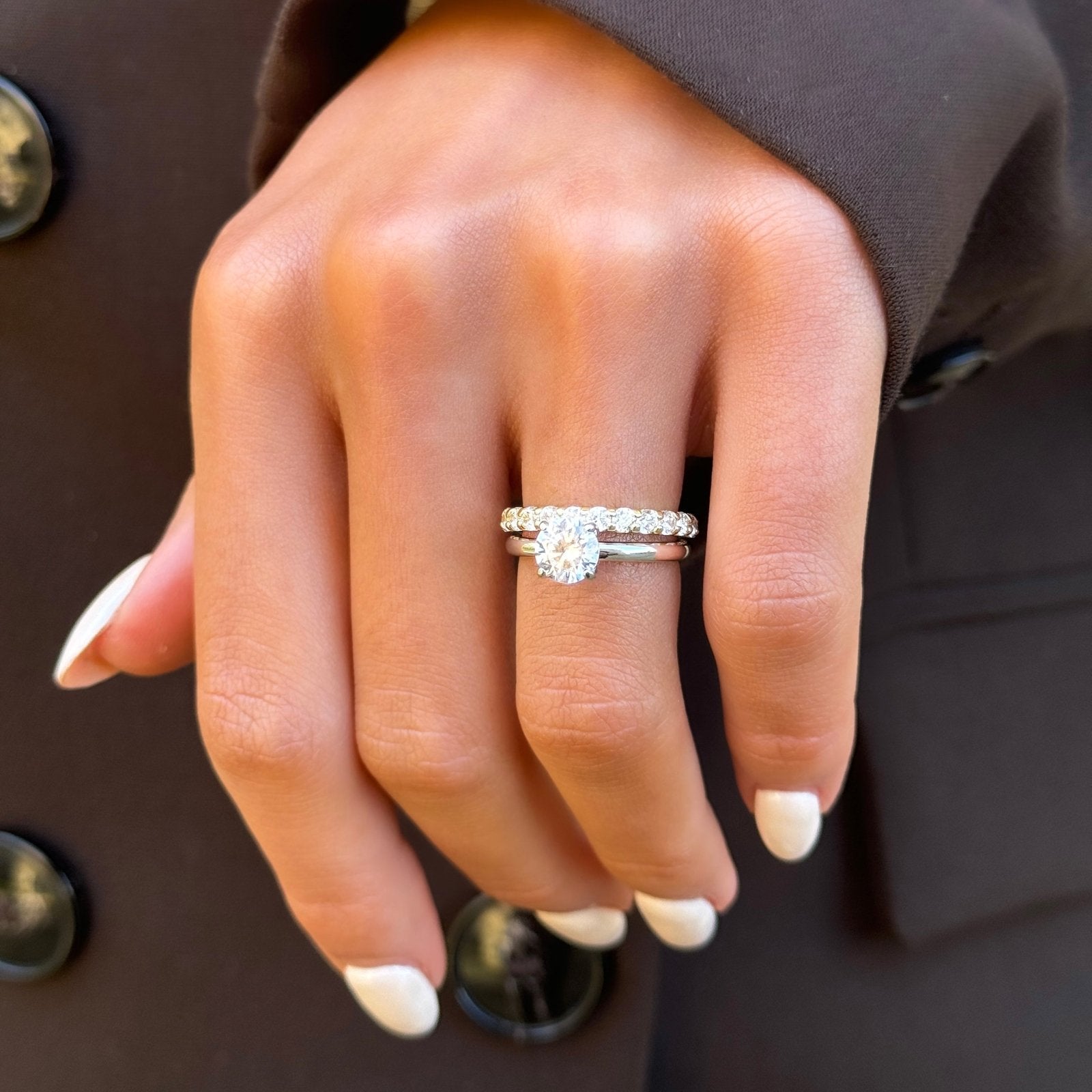 Sterling Silver 1ct Classic Raina Ring - Luxe Emporium x