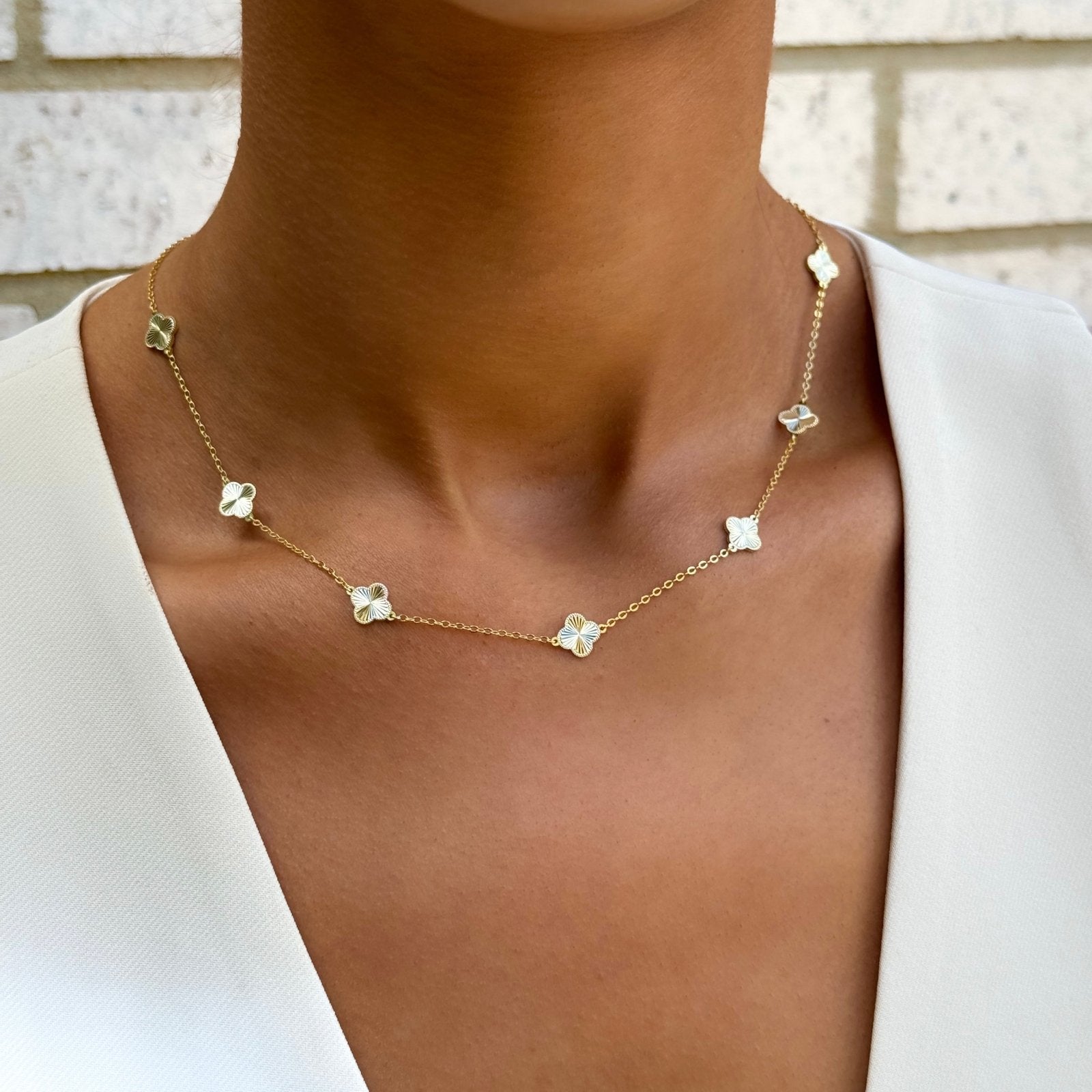 Gold Kiala Clover Necklace - Luxe Emporium x