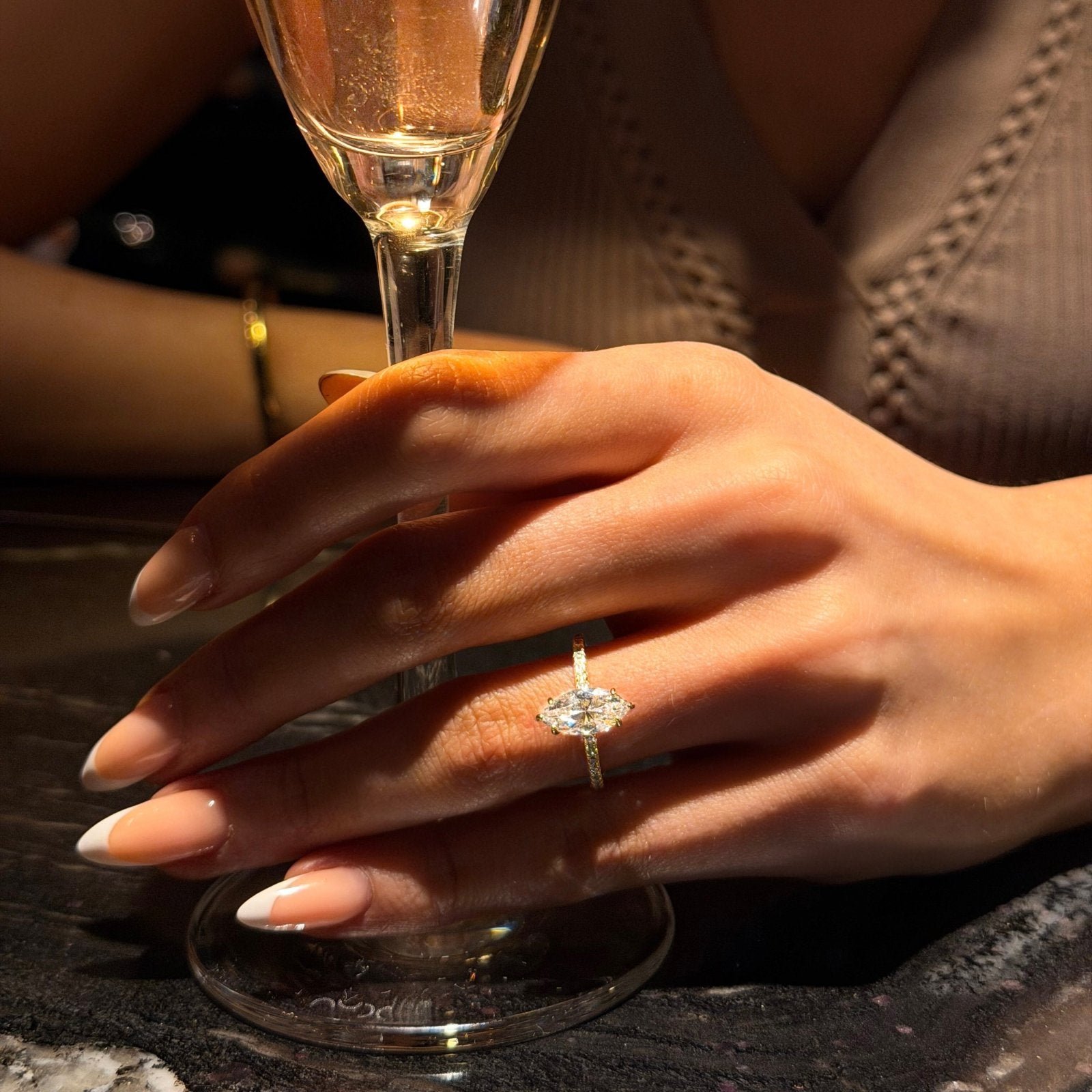 Gold Marquise Ring - Luxe Emporium x