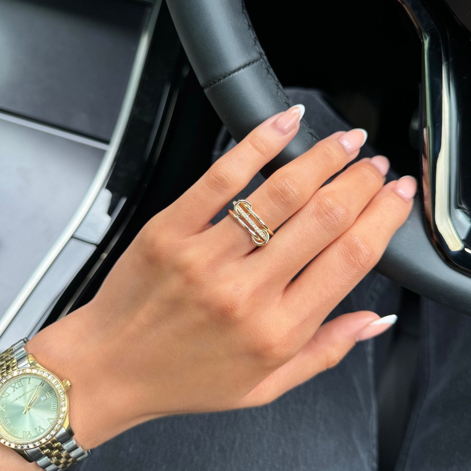 Gold Triple Band Ring - Luxe Emporium x