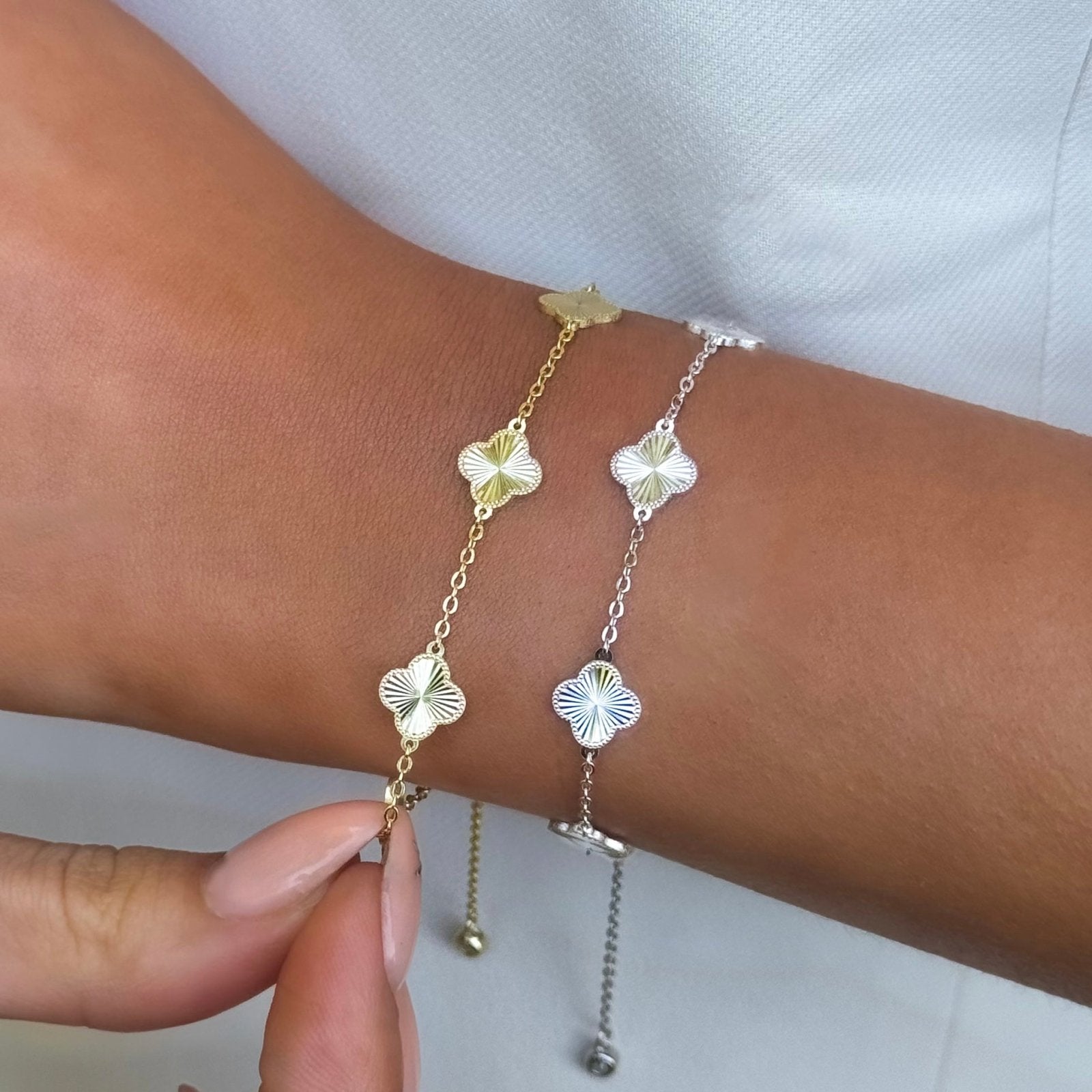 Gold Kiala Clover Bracelet - Luxe Emporium x