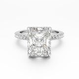 Sterling Silver Radiant Cut Jasmine Ring