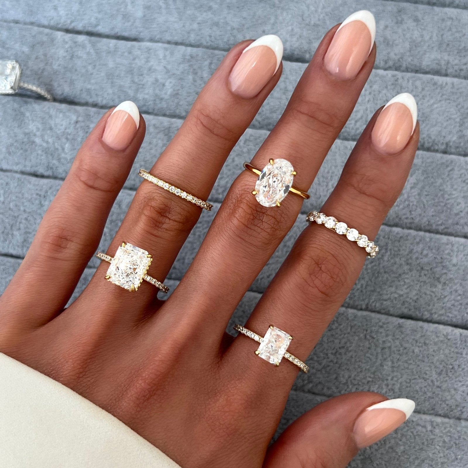 Gold Emerald Cut Jasmine Ring - Luxe Emporium x