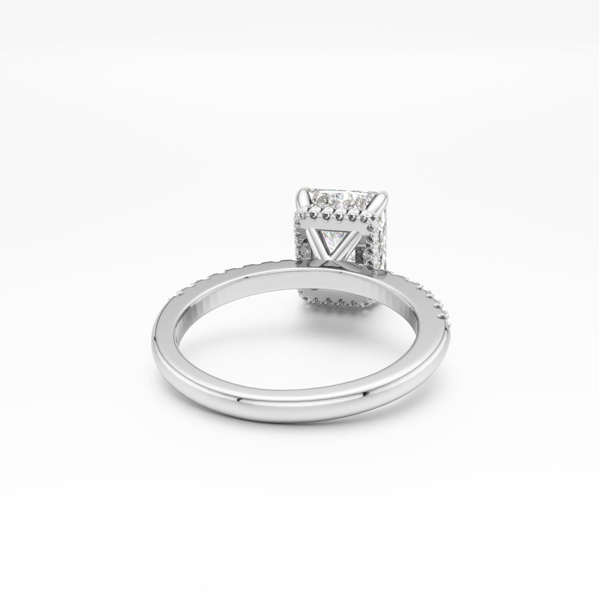 Sterling Silver Radiant Cut Jasmine Ring - Luxe Emporium x