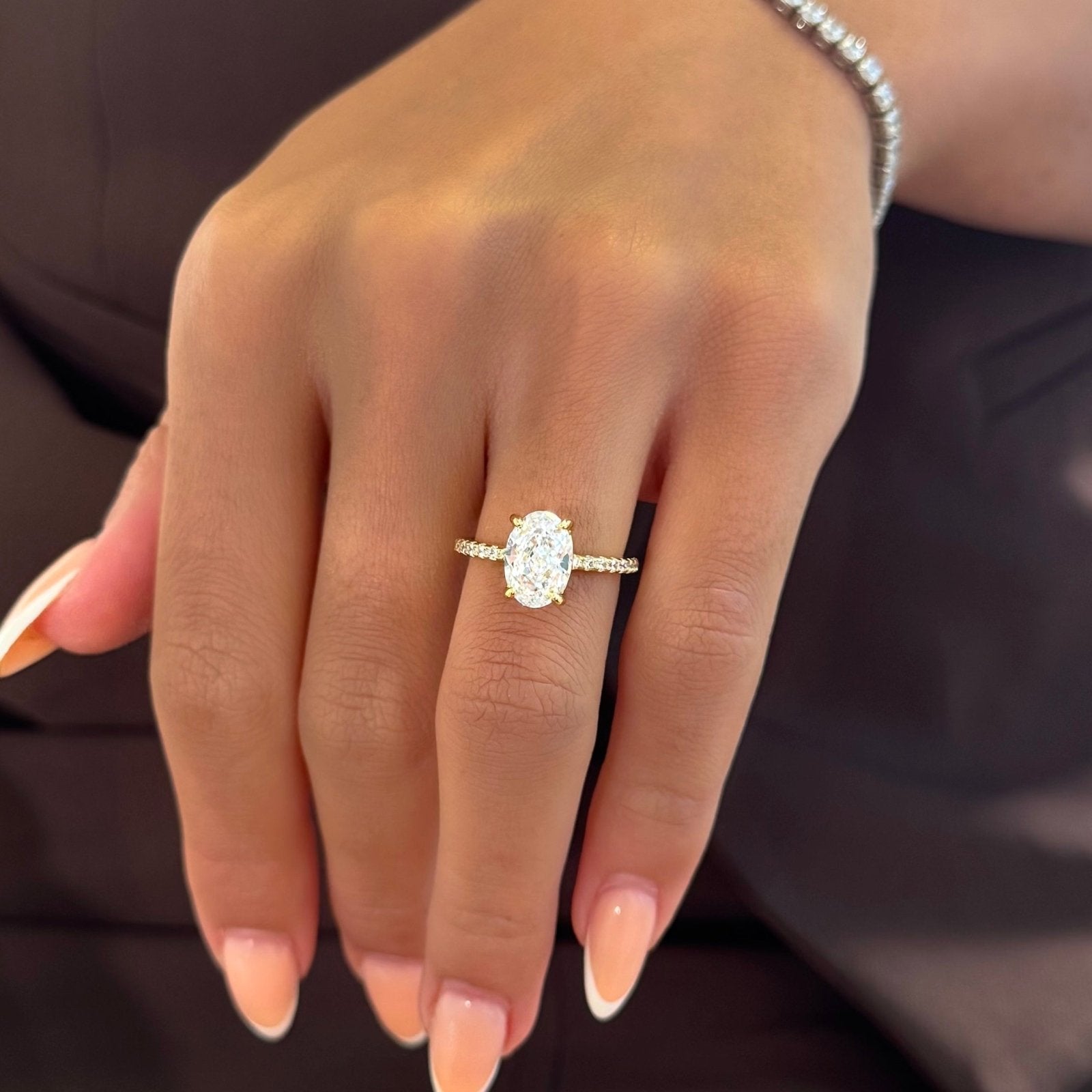 Gold Mini Solitaire Ring - Luxe Emporium x