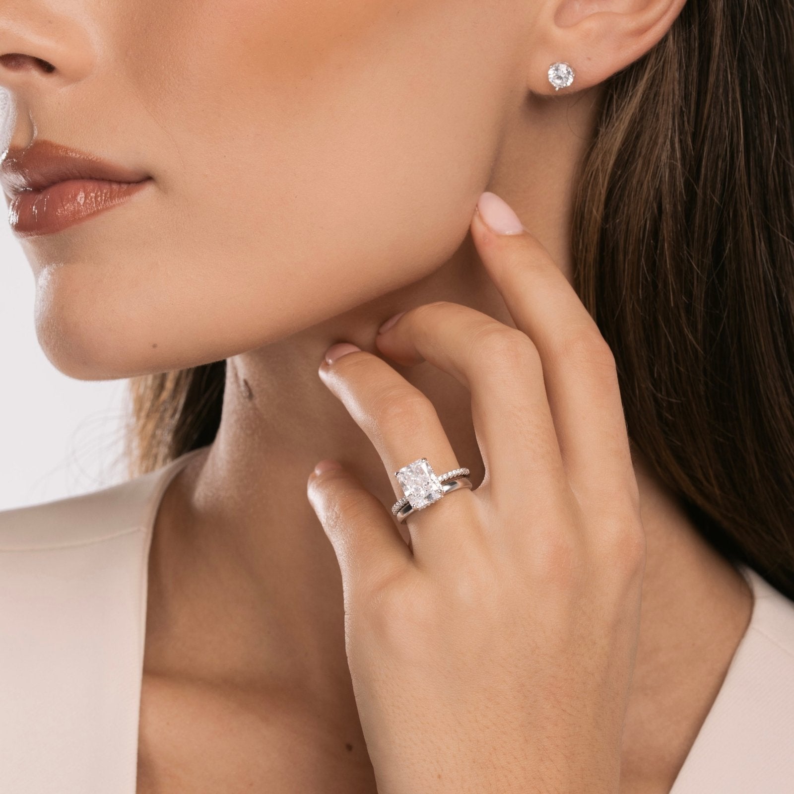 Sterling Silver Ayda Band Ring - Luxe Emporium x