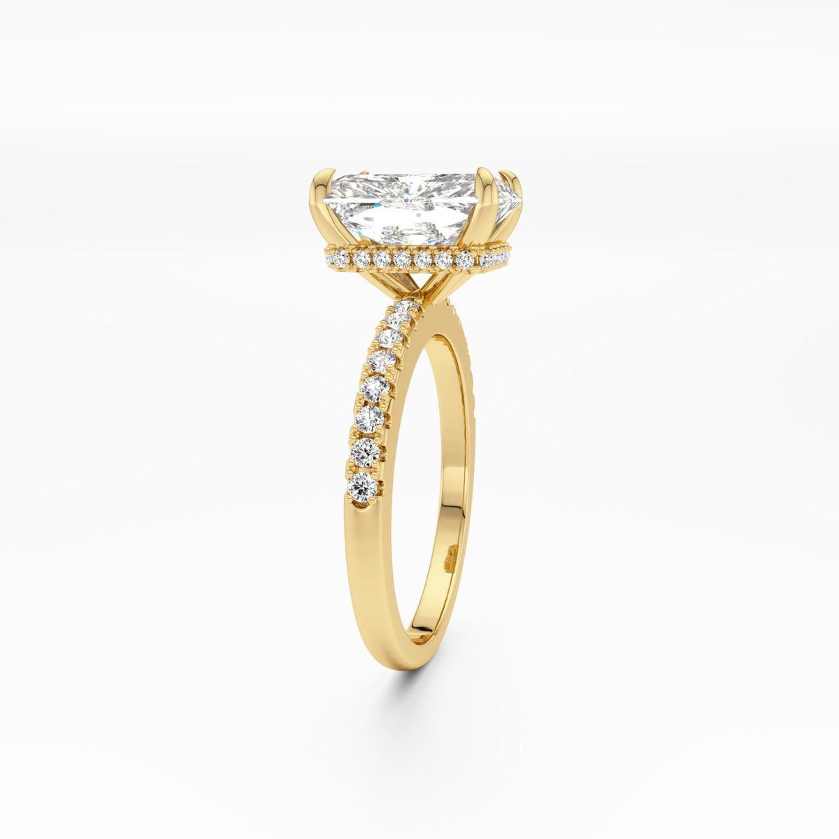 Gold Radiant Cut Jasmine Ring - Luxe Emporium x