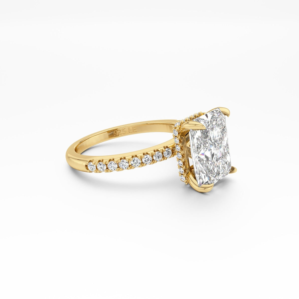 Gold Radiant Cut Jasmine Ring - Luxe Emporium x
