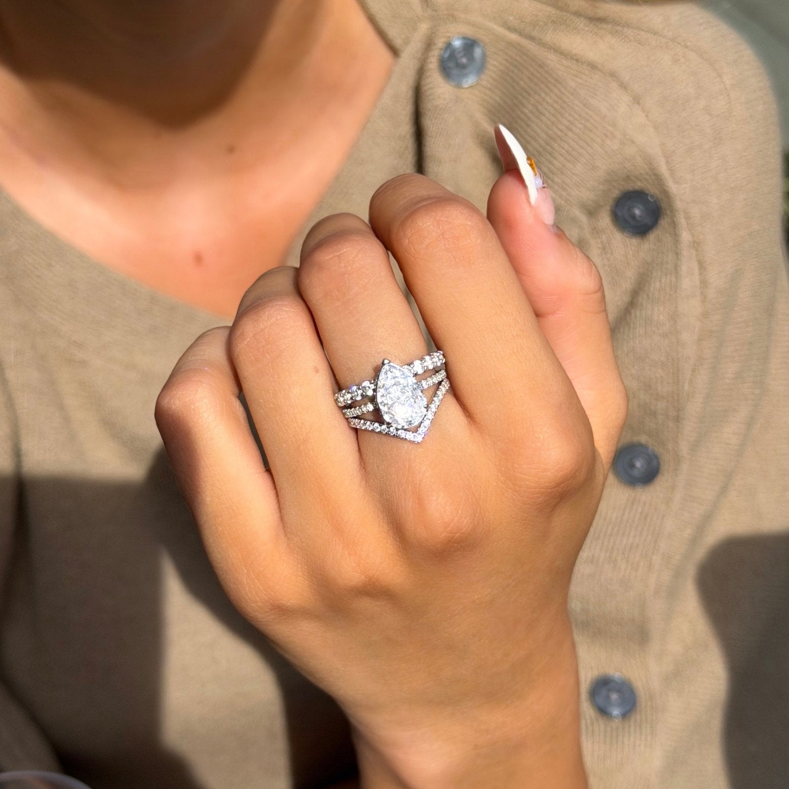 Sterling Silver Rosalie Ring - Luxe Emporium x