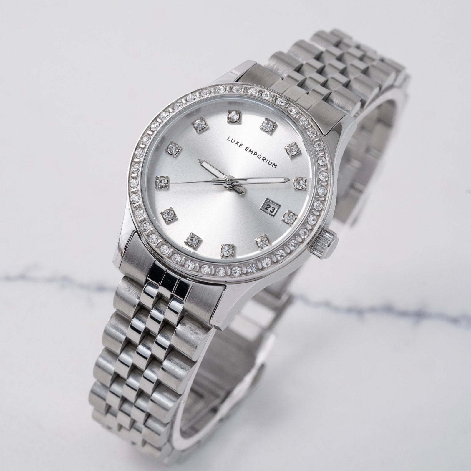 Radiant Silver Cavallia 30 Watch - Luxe Emporium x