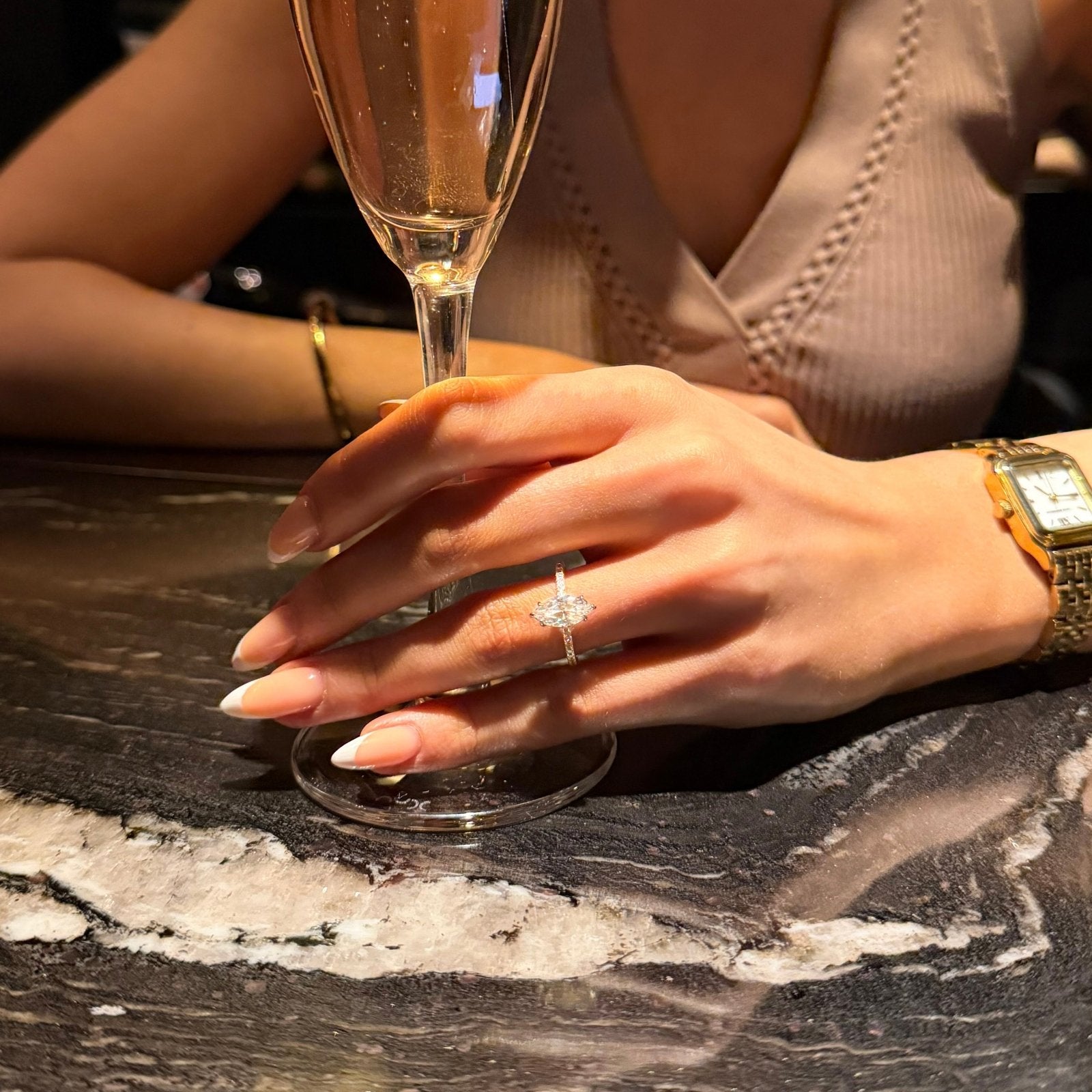 Gold Marquise Ring - Luxe Emporium x