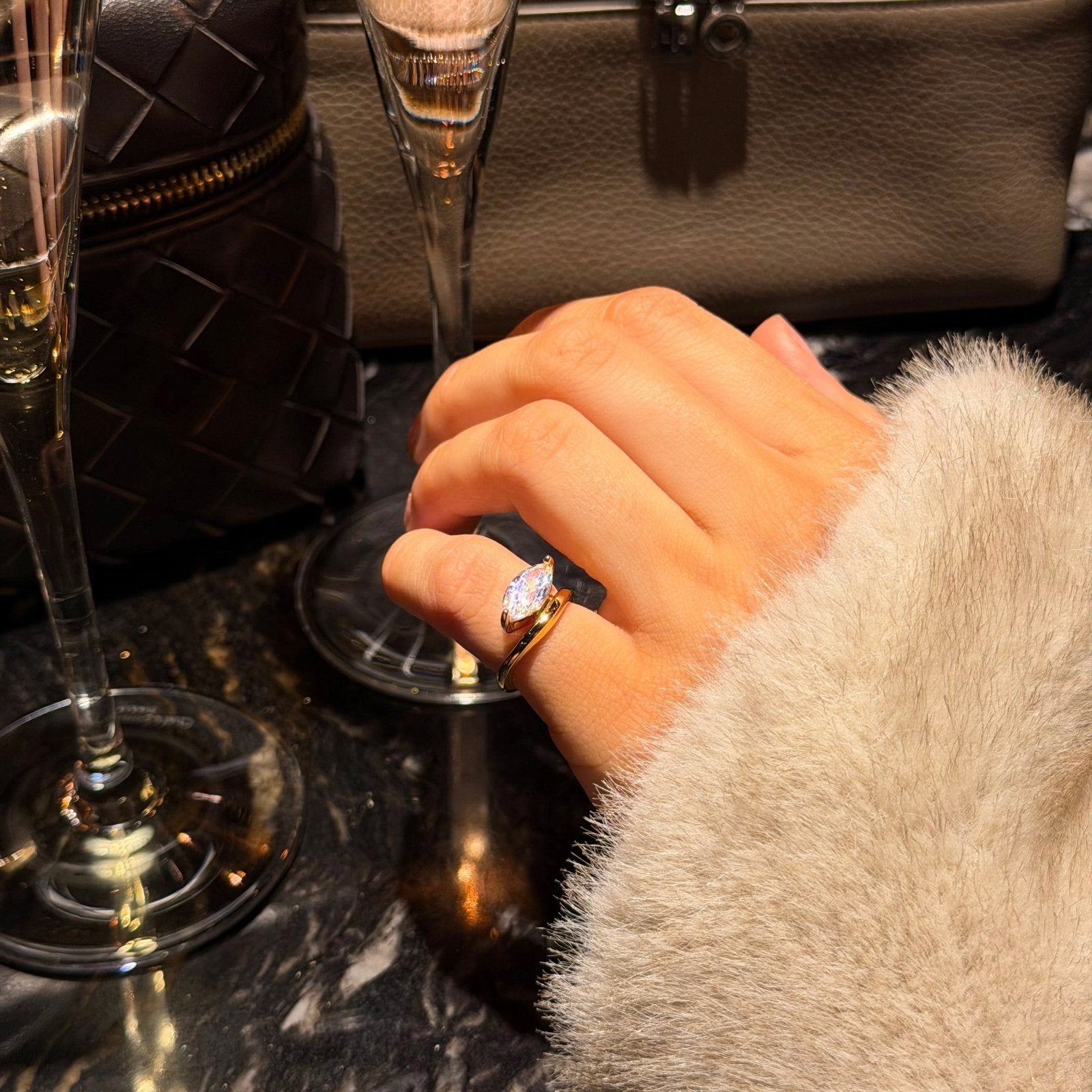 Gold Céleste Pinky Ring - Luxe Emporium x