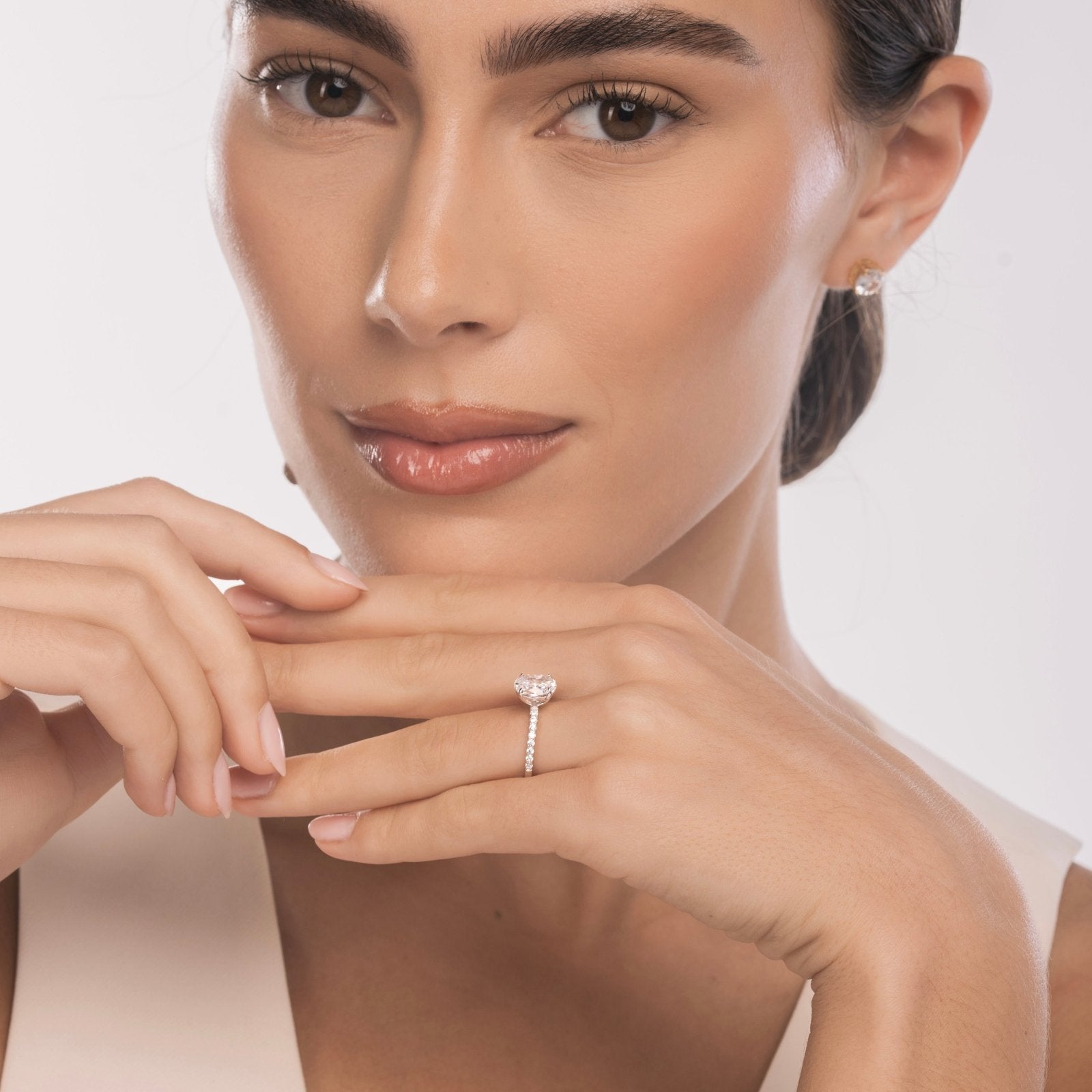 Sterling Silver 4 Prong Petite Solitaire Ring - Luxe Emporium x