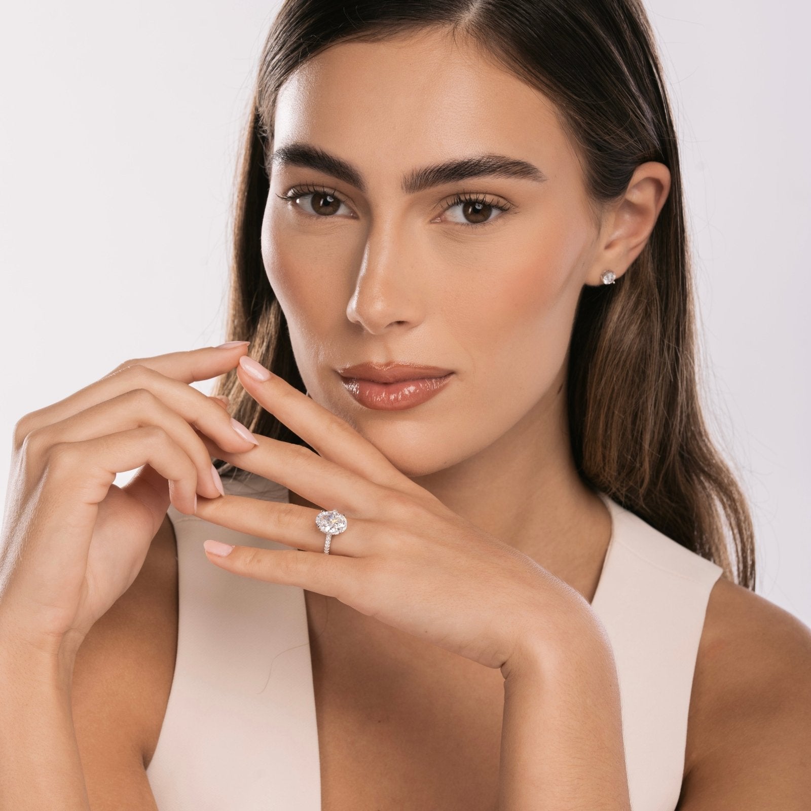 Sterling Silver 5ct Solitaire Ring - Luxe Emporium x