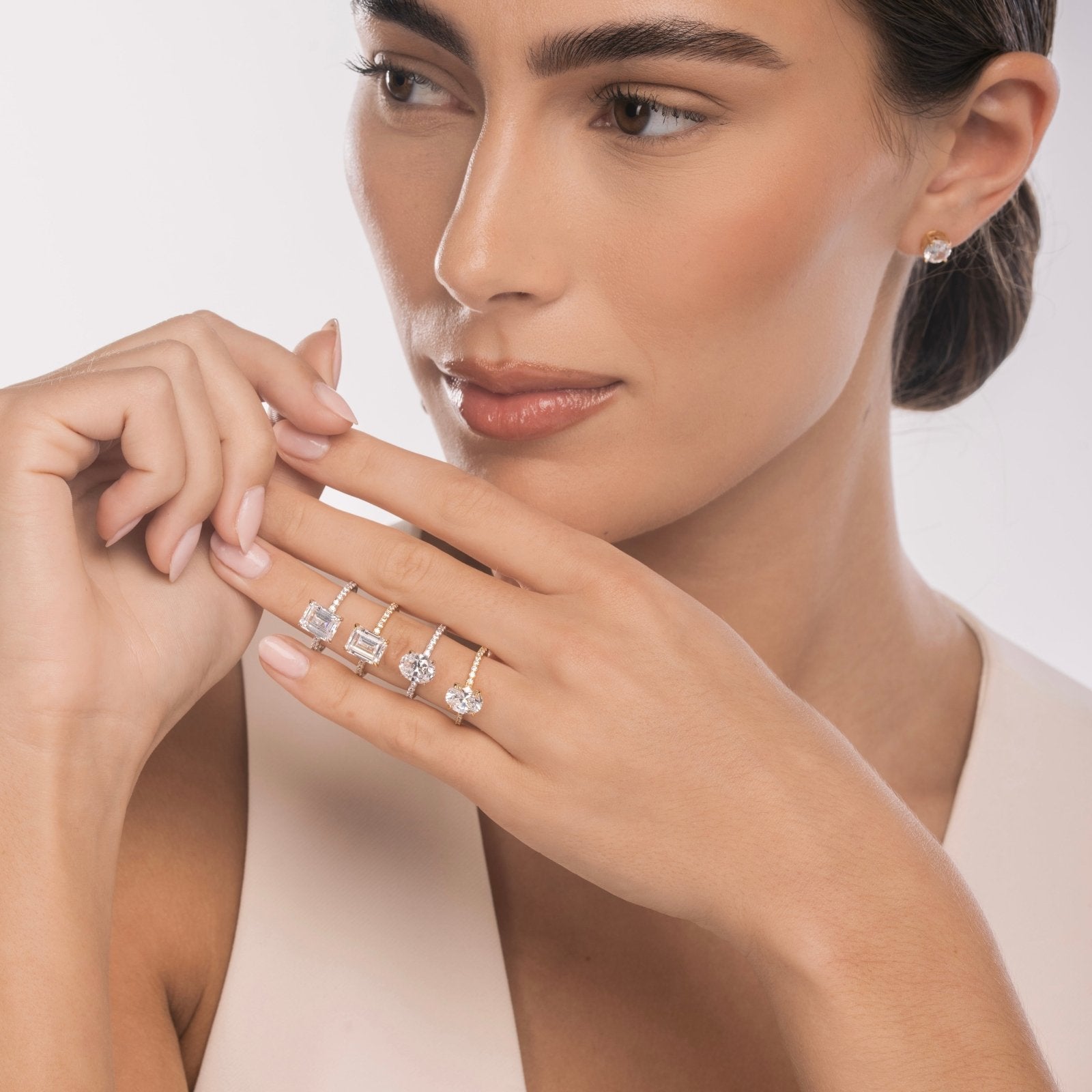 Gold 4 Prong Petite Solitaire Ring - Luxe Emporium x