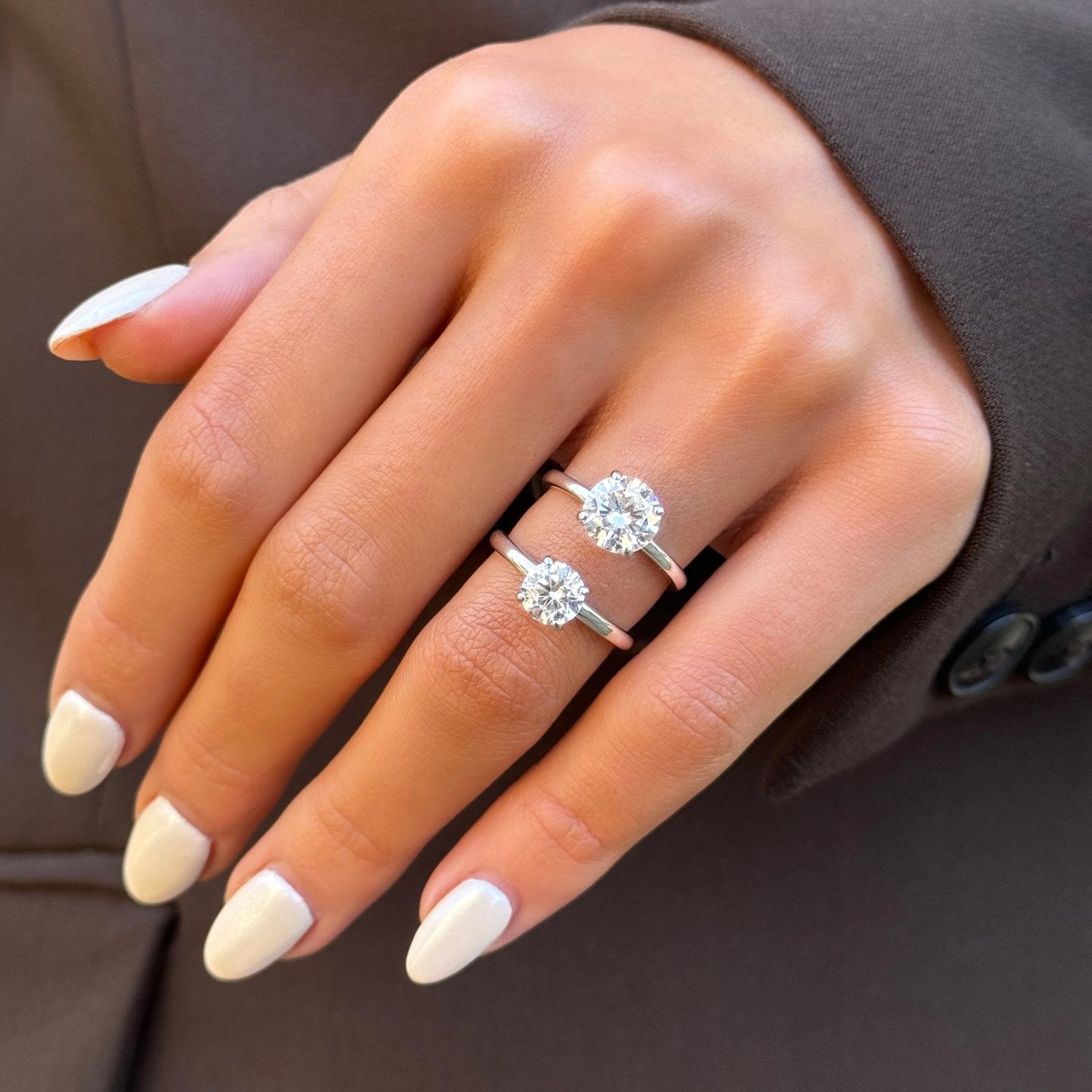 Sterling Silver 2ct Étoile Ring - Luxe Emporium x