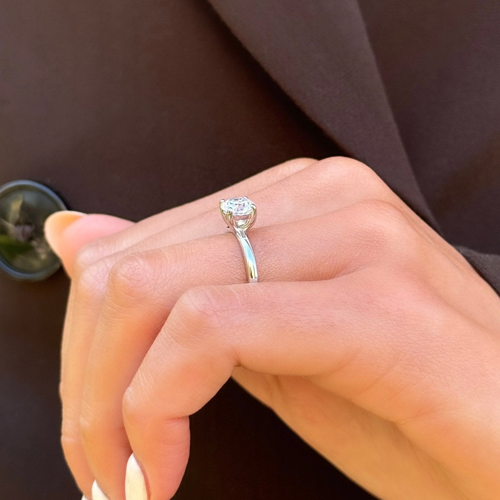 Sterling Silver 1ct Classic Raina Ring - Luxe Emporium x