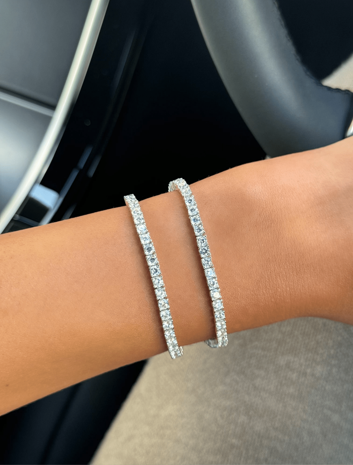 Sterling Silver Halle Tennis Bracelet - Luxe Emporium x