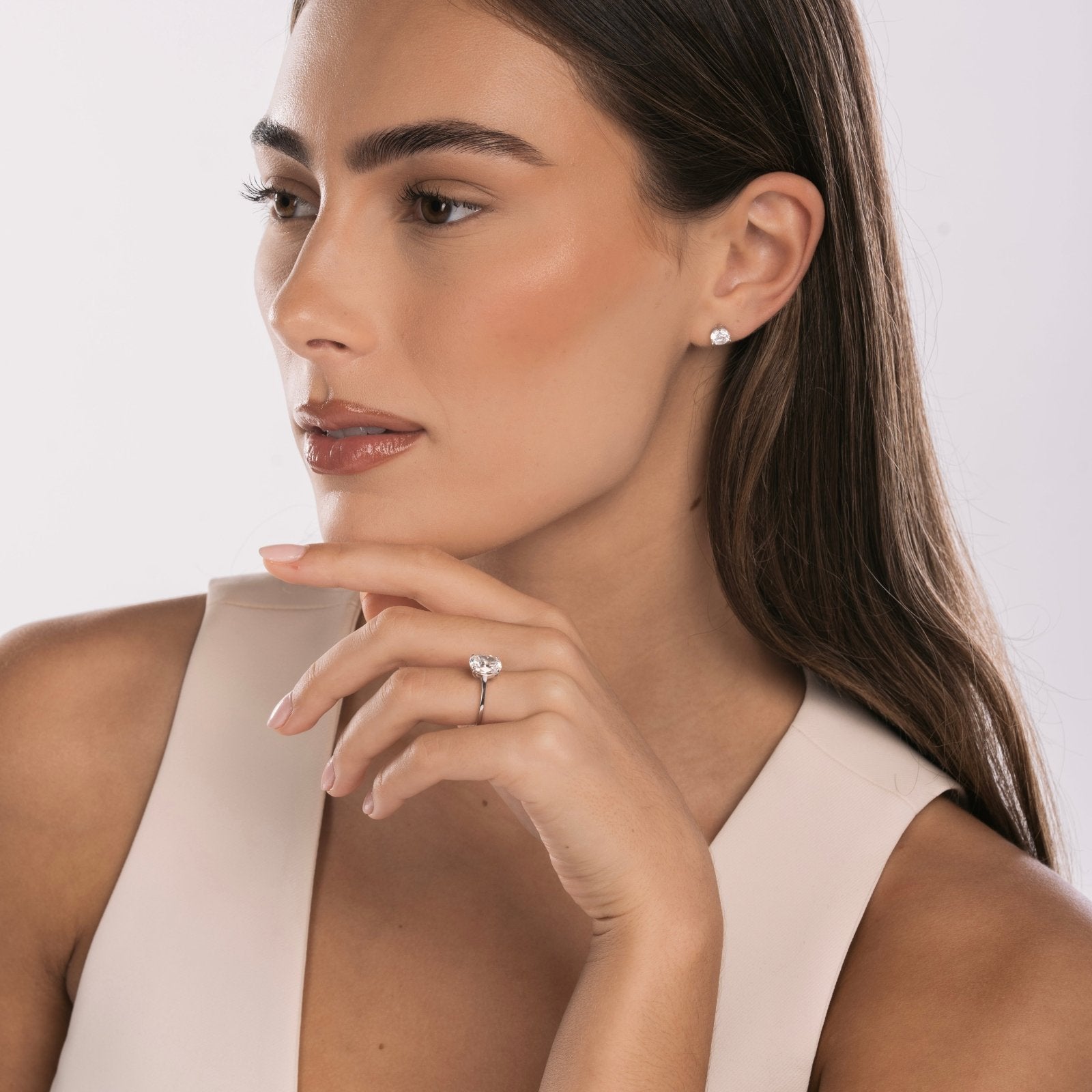 Sterling Silver Emera Ring - Luxe Emporium x