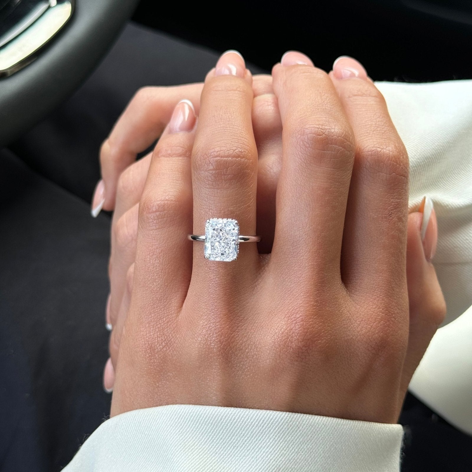 Sterling Silver Plain Band Jasmine Ring - Luxe Emporium x