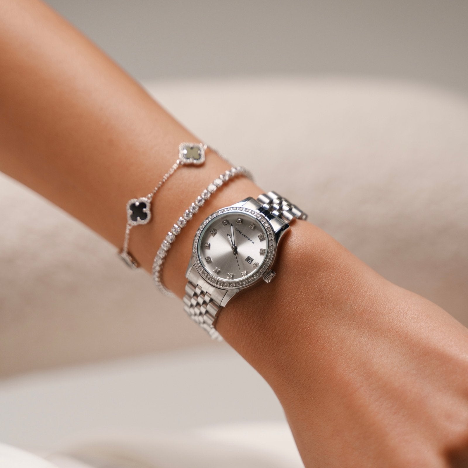 Radiant Silver Cavallia 30 Watch - Luxe Emporium x