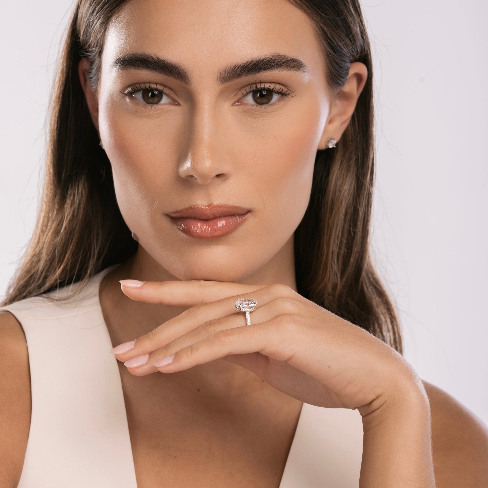 Sterling Silver 5ct Solitaire Ring - Luxe Emporium x