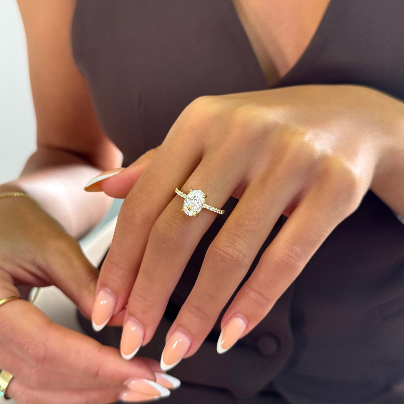 Gold Mini Solitaire Ring - Luxe Emporium x