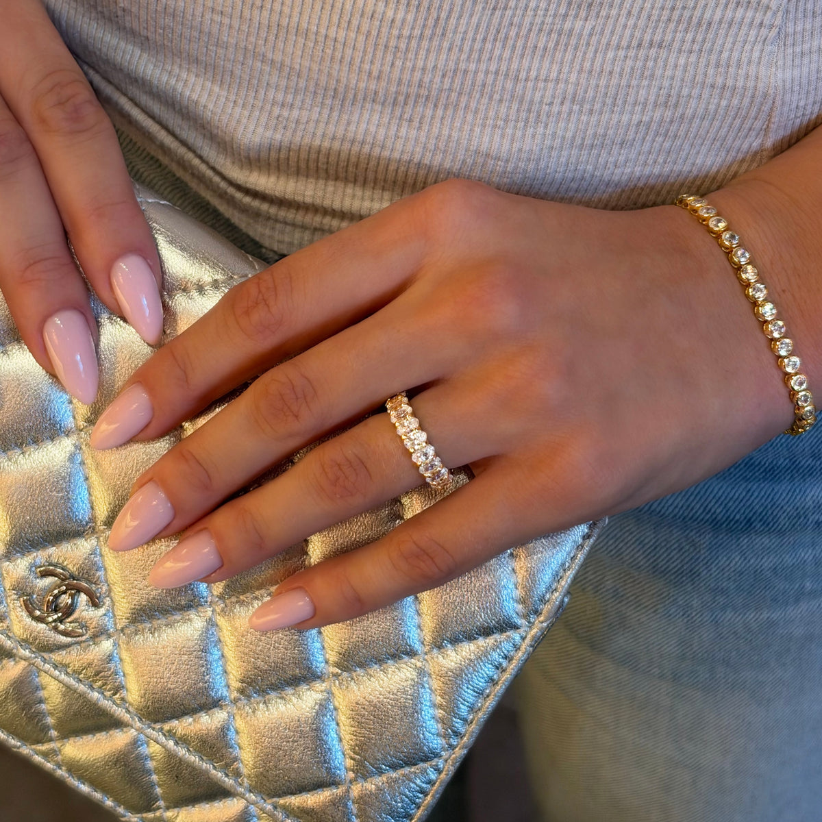 Gold Mini Kaia Ring