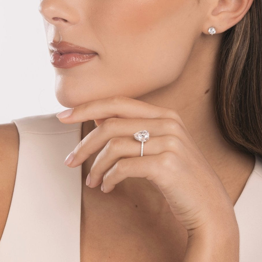 Sterling Silver Amour Ring - Luxe Emporium x