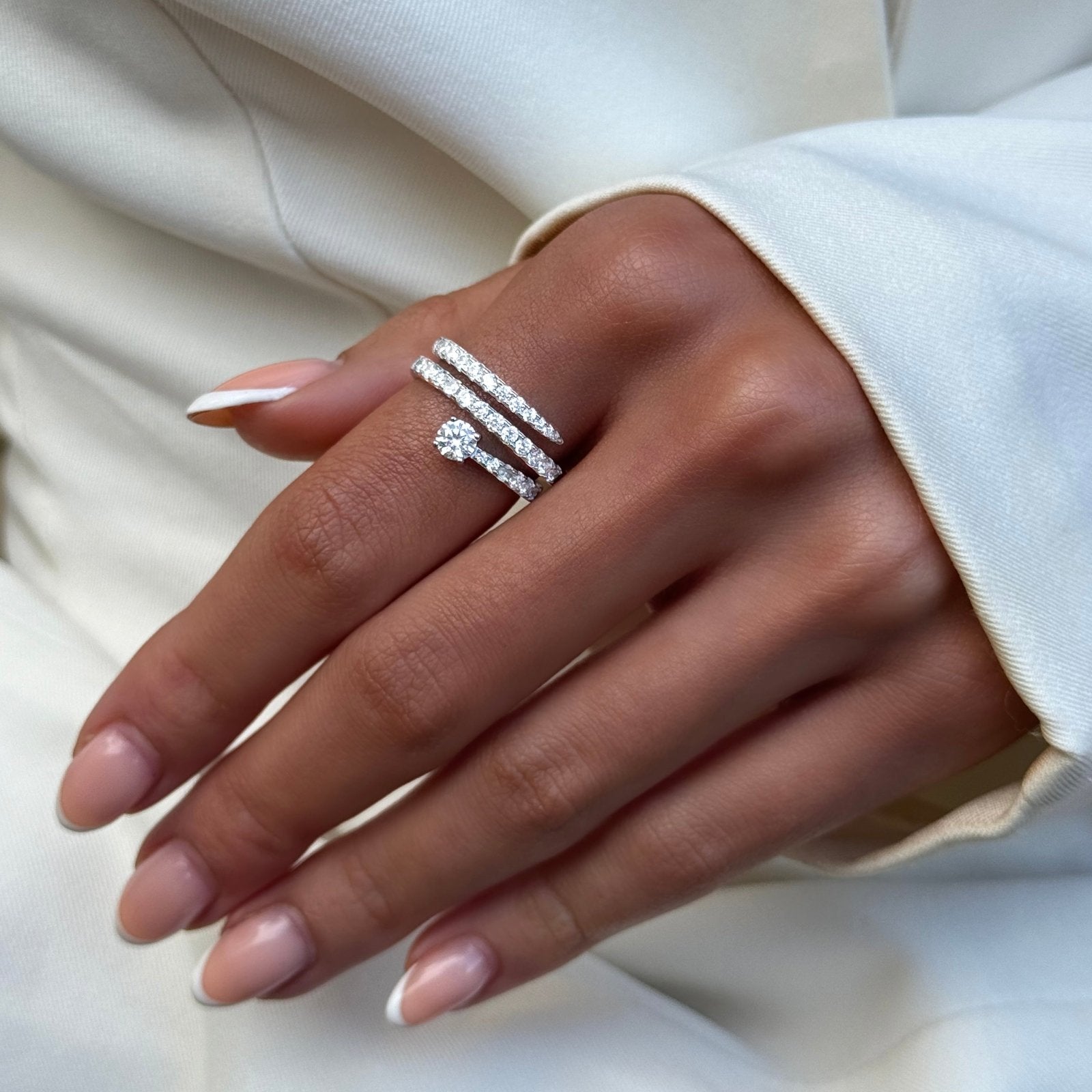 Sterling Silver Opiea Ring - Luxe Emporium x