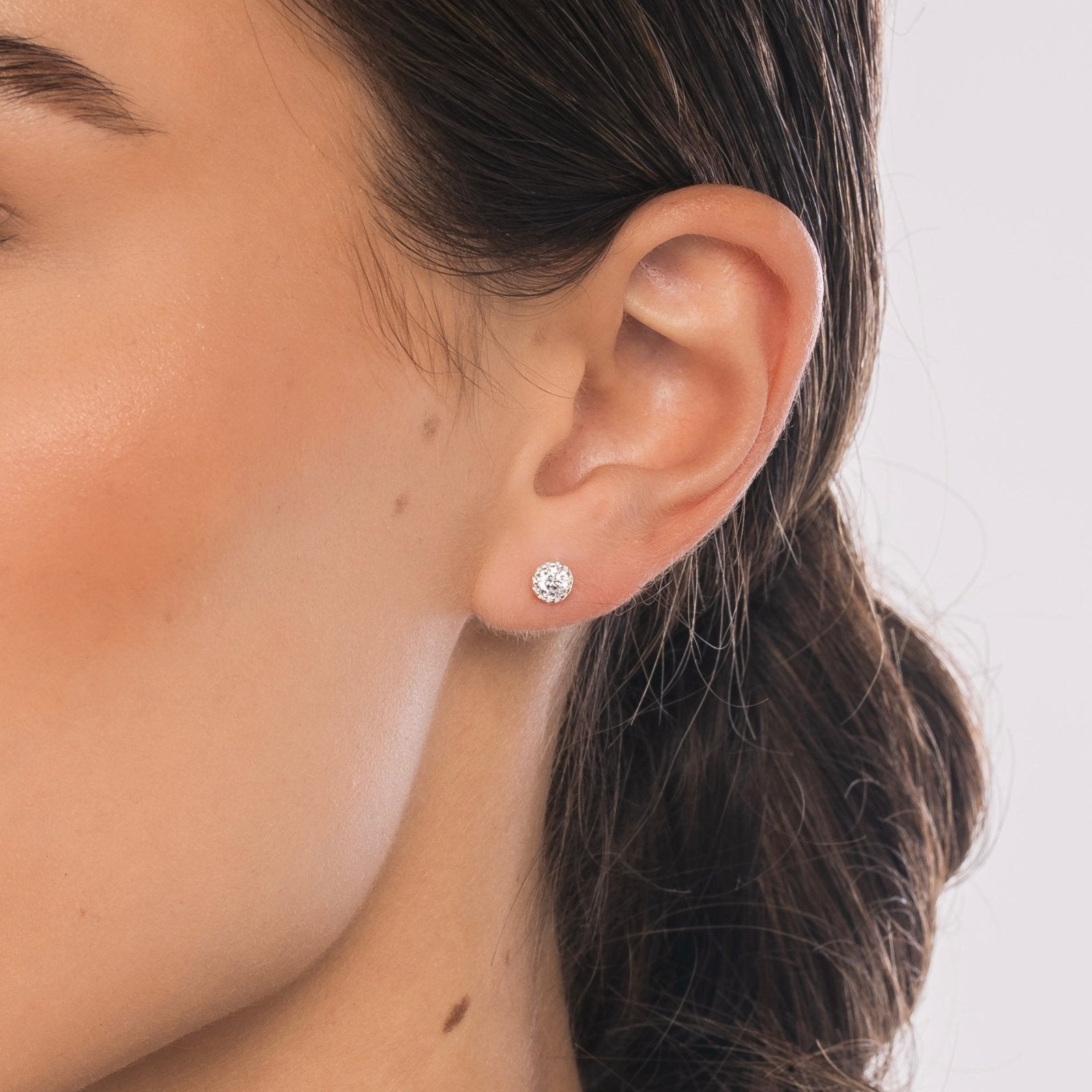 Sterling Silver Allure Stud Earrings - Luxe Emporium x