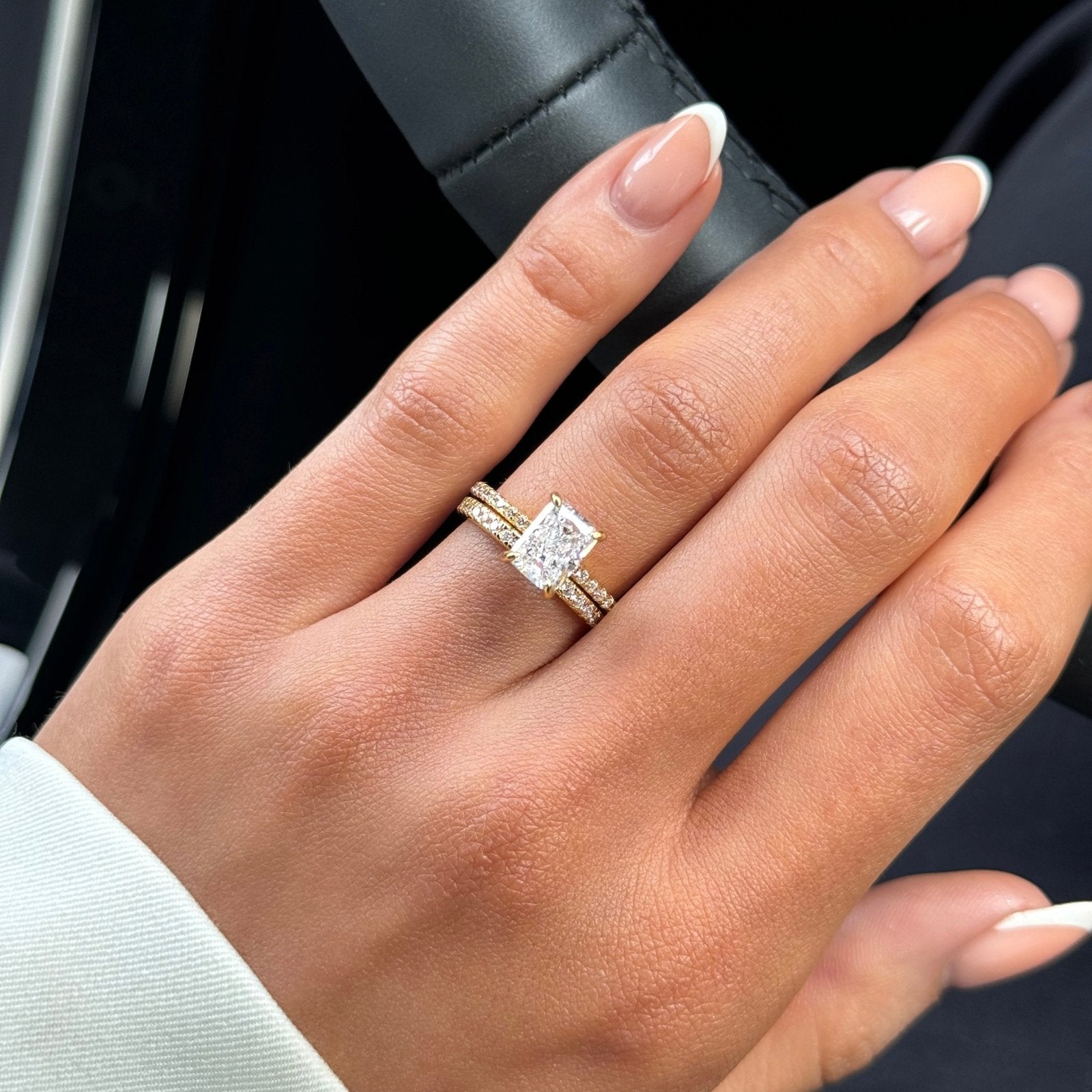 Gold Mini Jasmine Ring Wedding Set - Luxe Emporium x