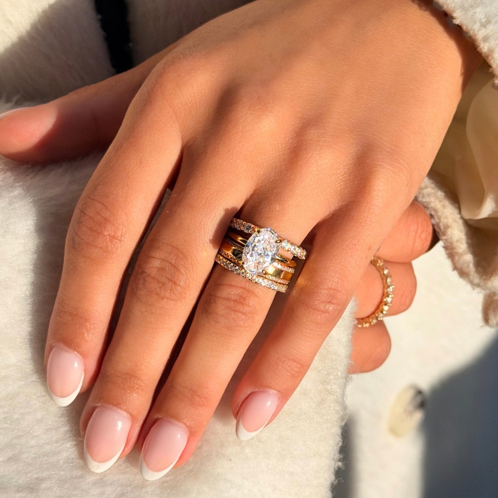 Gold Solitaire Eternity Set - Luxe Emporium x