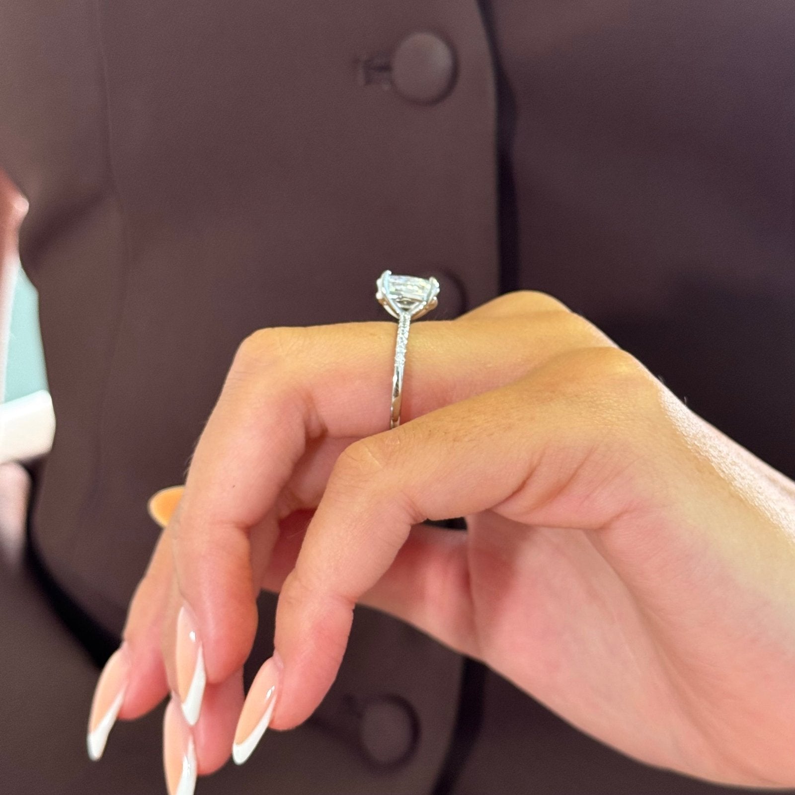 Sterling Silver Mini Solitaire Ring - Luxe Emporium x