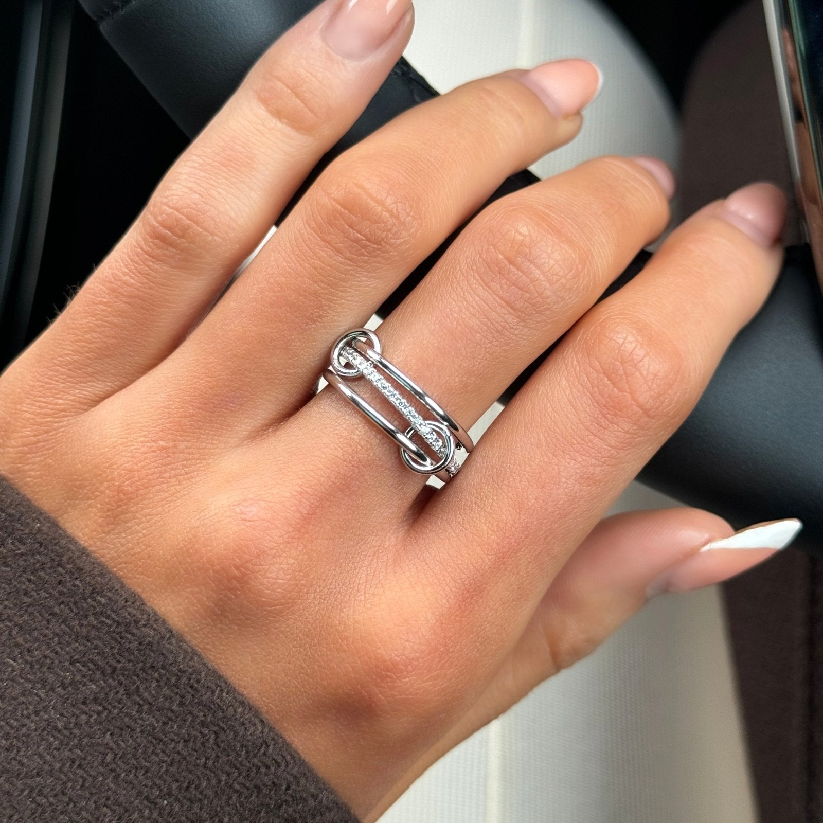 Sterling Silver Triple Band Ring - Luxe Emporium x