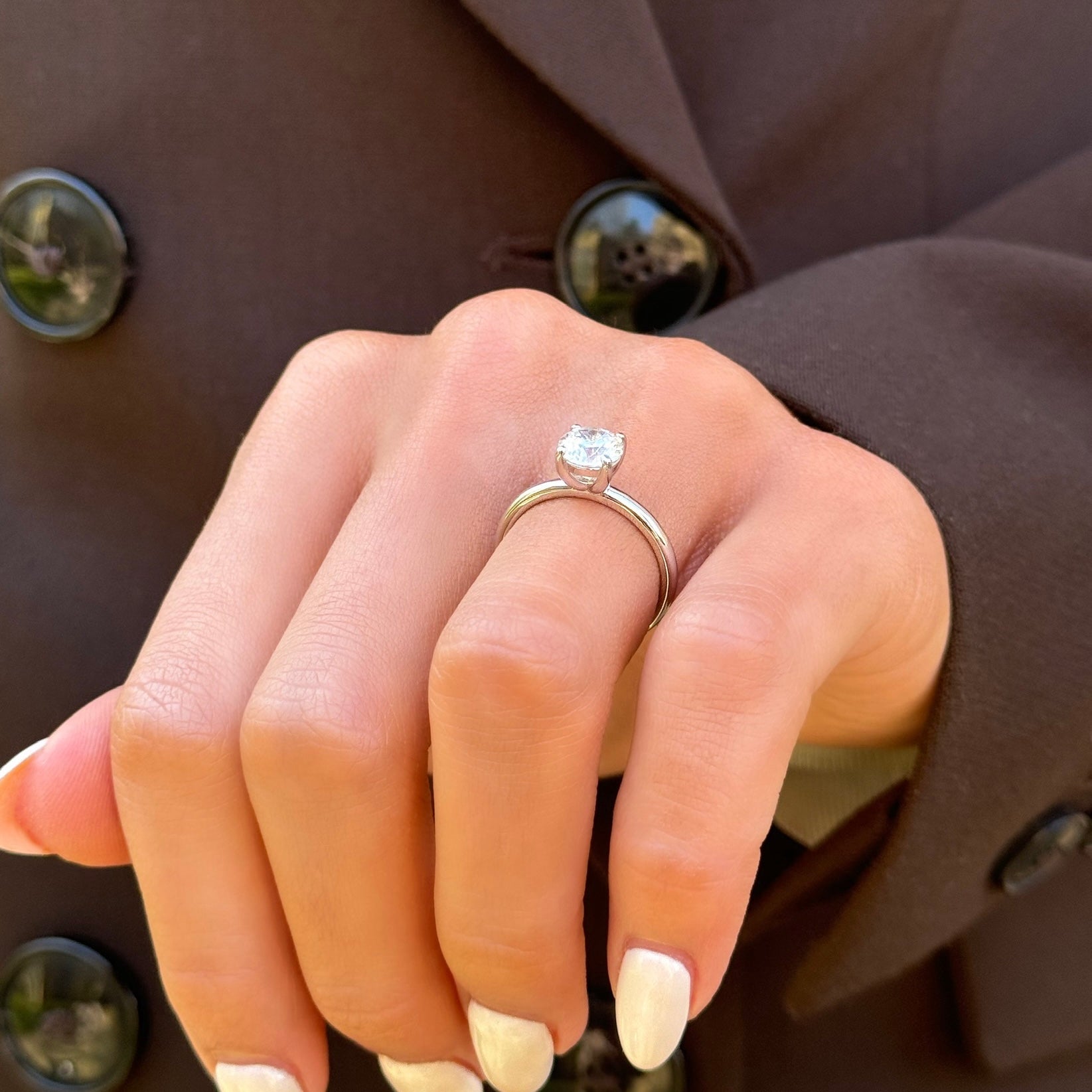 Sterling Silver 1ct Classic Raina Ring - Luxe Emporium x