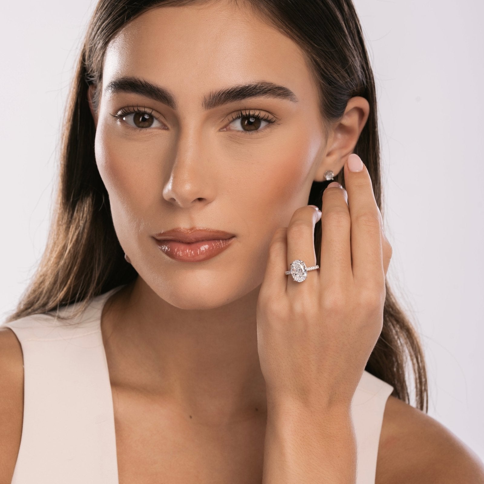 Sterling Silver 5ct Solitaire Ring - Luxe Emporium x