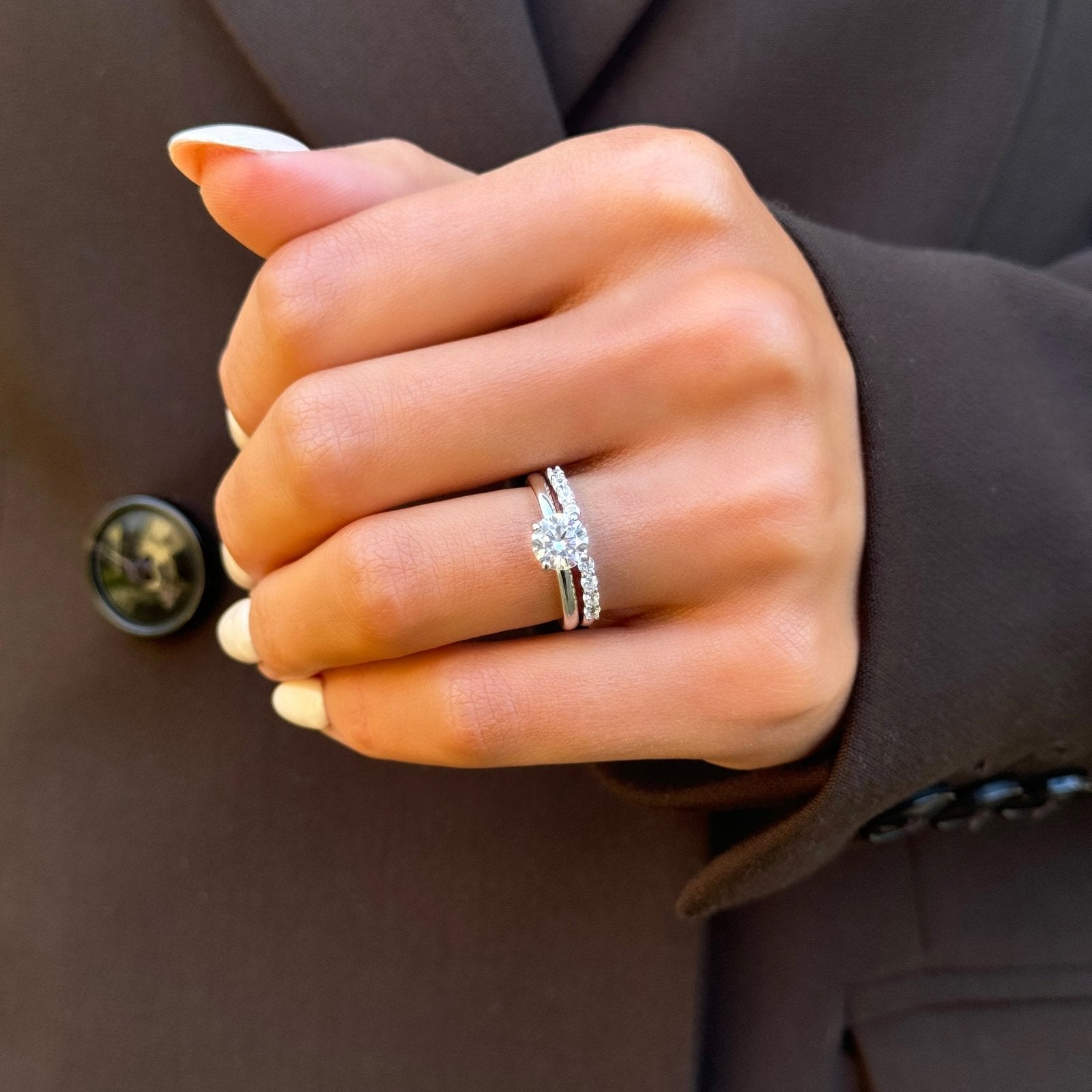 Sterling Silver 1ct Classic Raina Ring - Luxe Emporium x