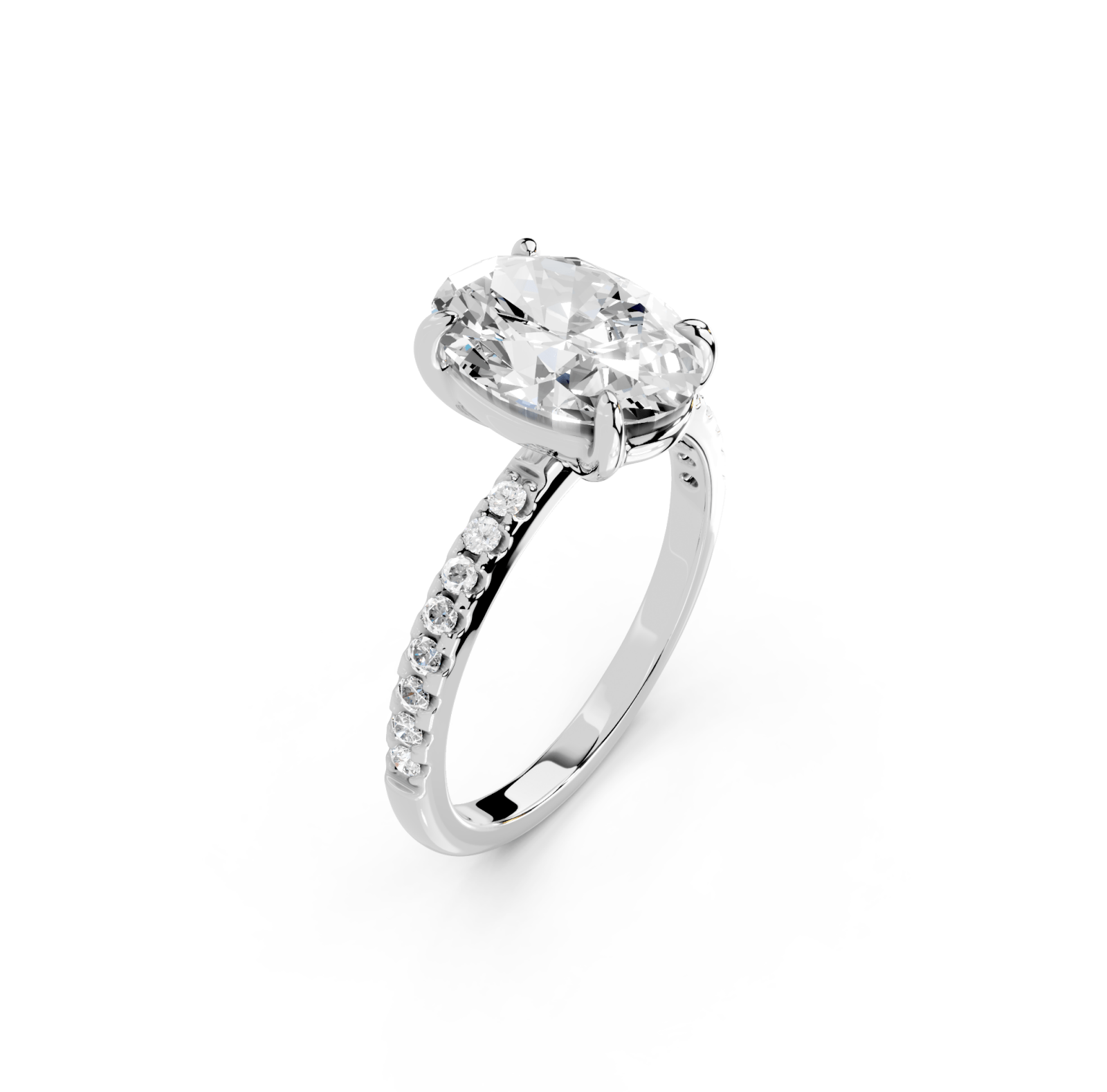 Sterling Silver Mini Solitaire Ring - Luxe Emporium x