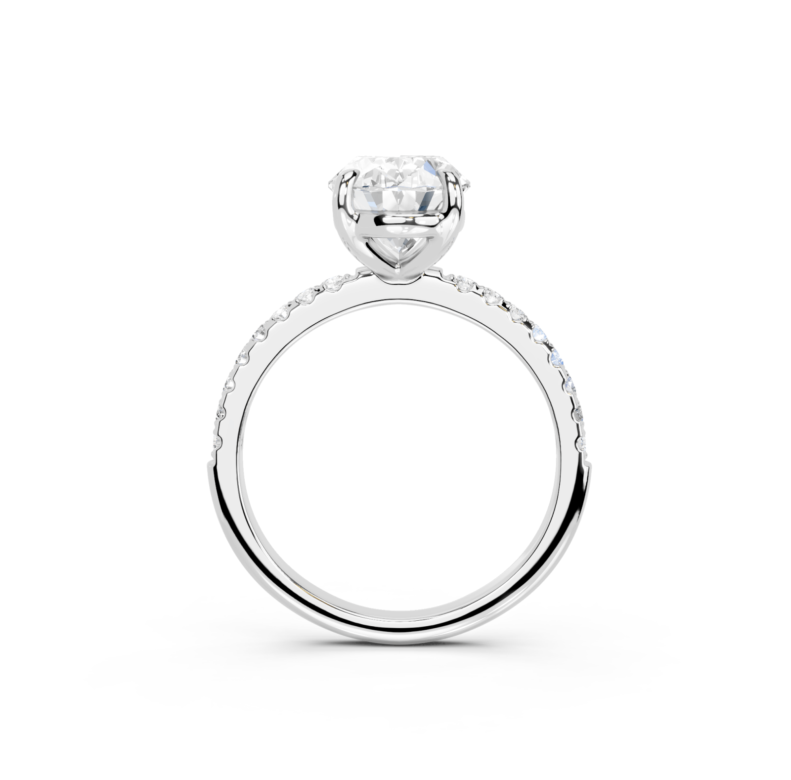 Sterling Silver Mini Solitaire Ring - Luxe Emporium x