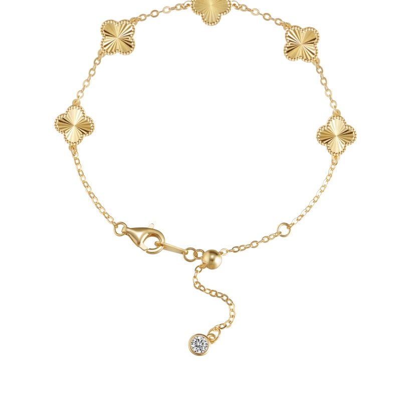 Gold Kiala Clover Bracelet - Luxe Emporium x