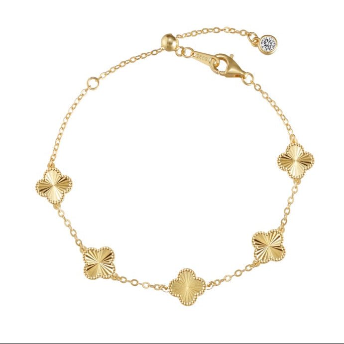 Gold Kiala Clover Bracelet - Luxe Emporium x