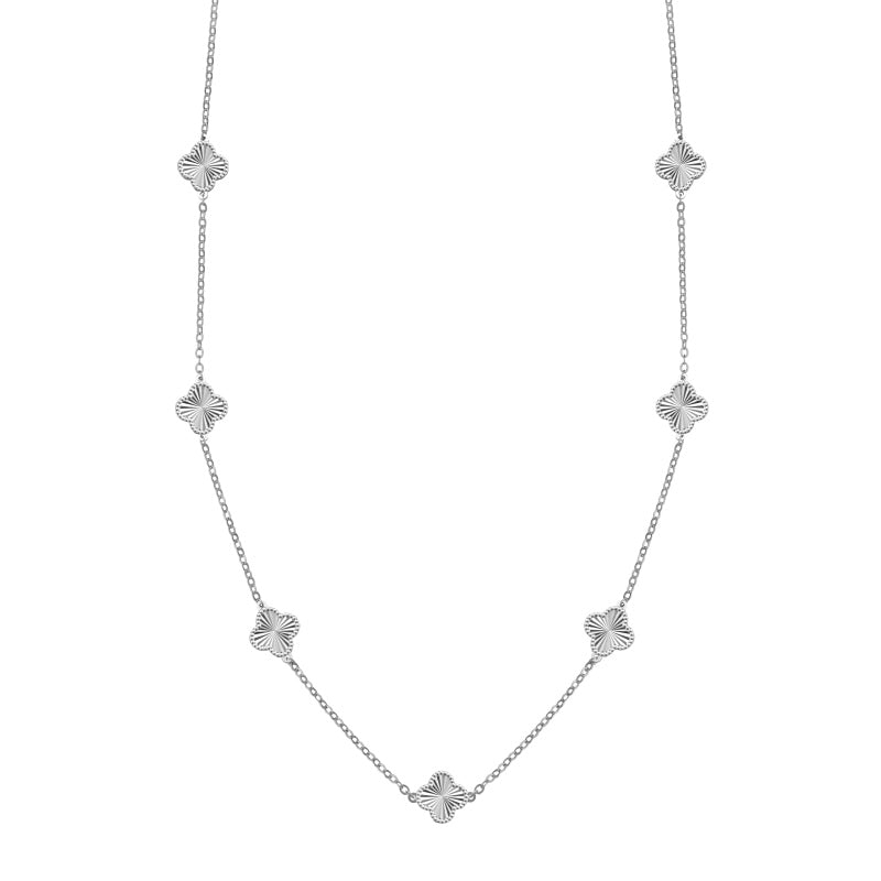 Sterling Silver Kiala Clover Necklace - Luxe Emporium x