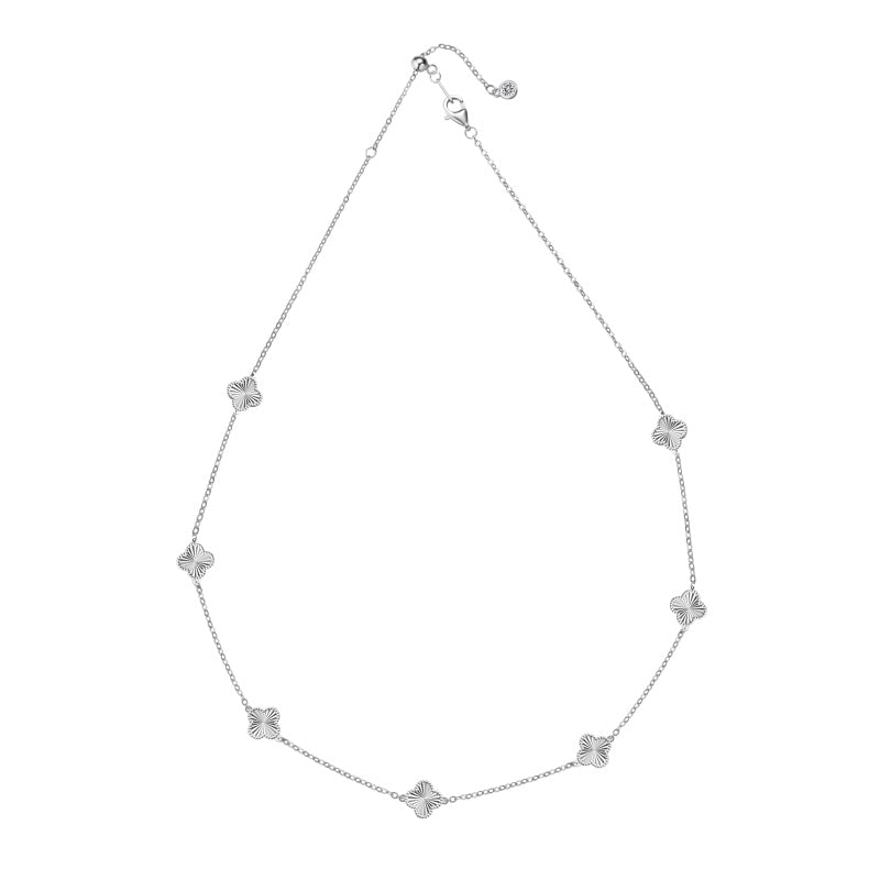 Sterling Silver Kiala Clover Necklace - Luxe Emporium x