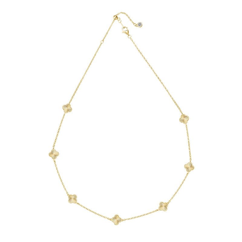 Gold Kiala Clover Necklace - Luxe Emporium x