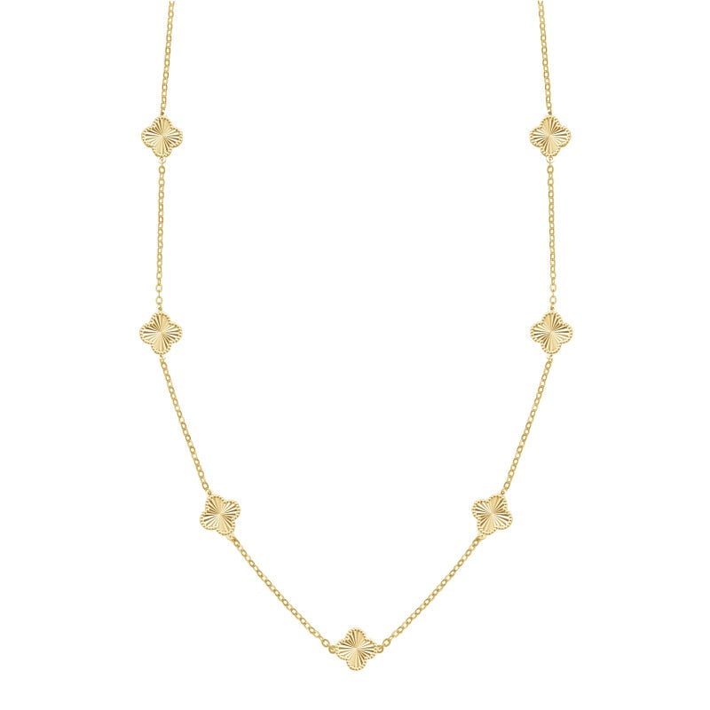 Gold Kiala Clover Necklace - Luxe Emporium x