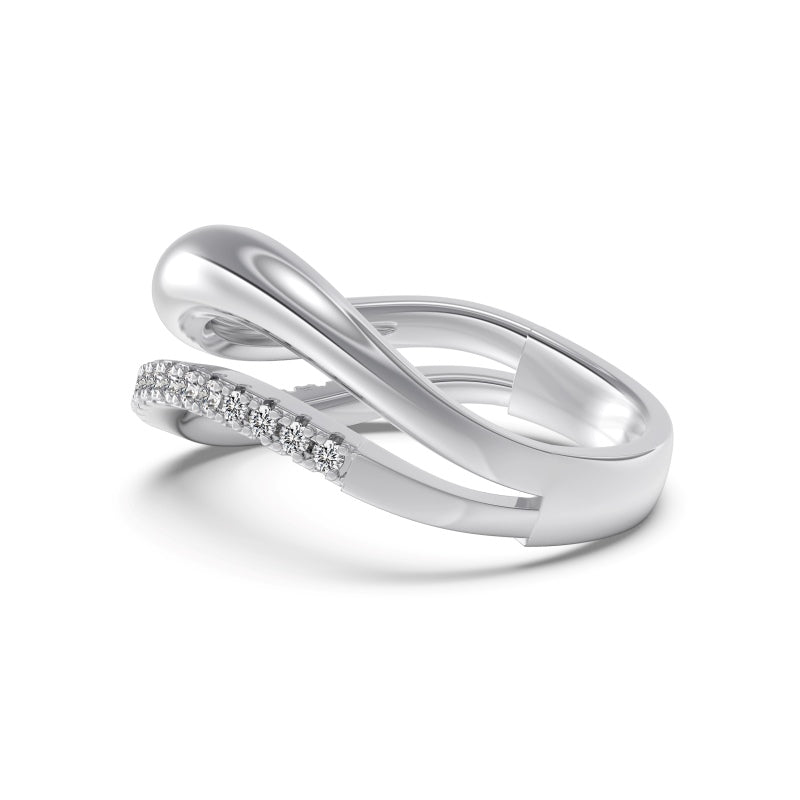 Sterling Silver Wave Ring - Luxe Emporium x