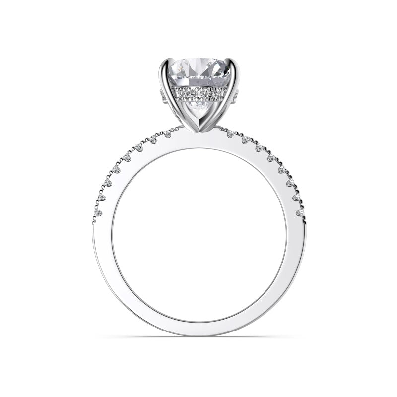 Sterling Silver 4.5ct Solitaire Ring - Luxe Emporium x